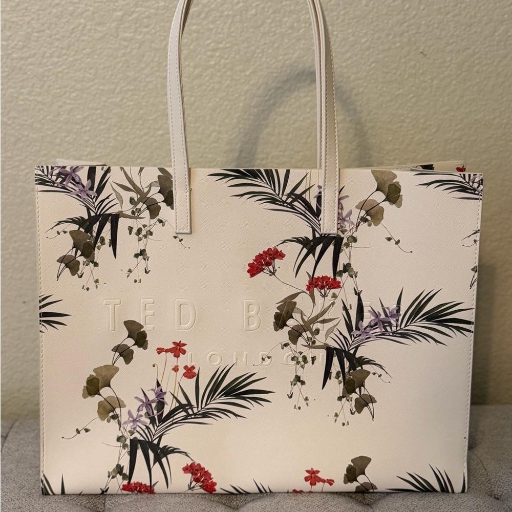 Ted Baker White Floral extra large Tote Bag